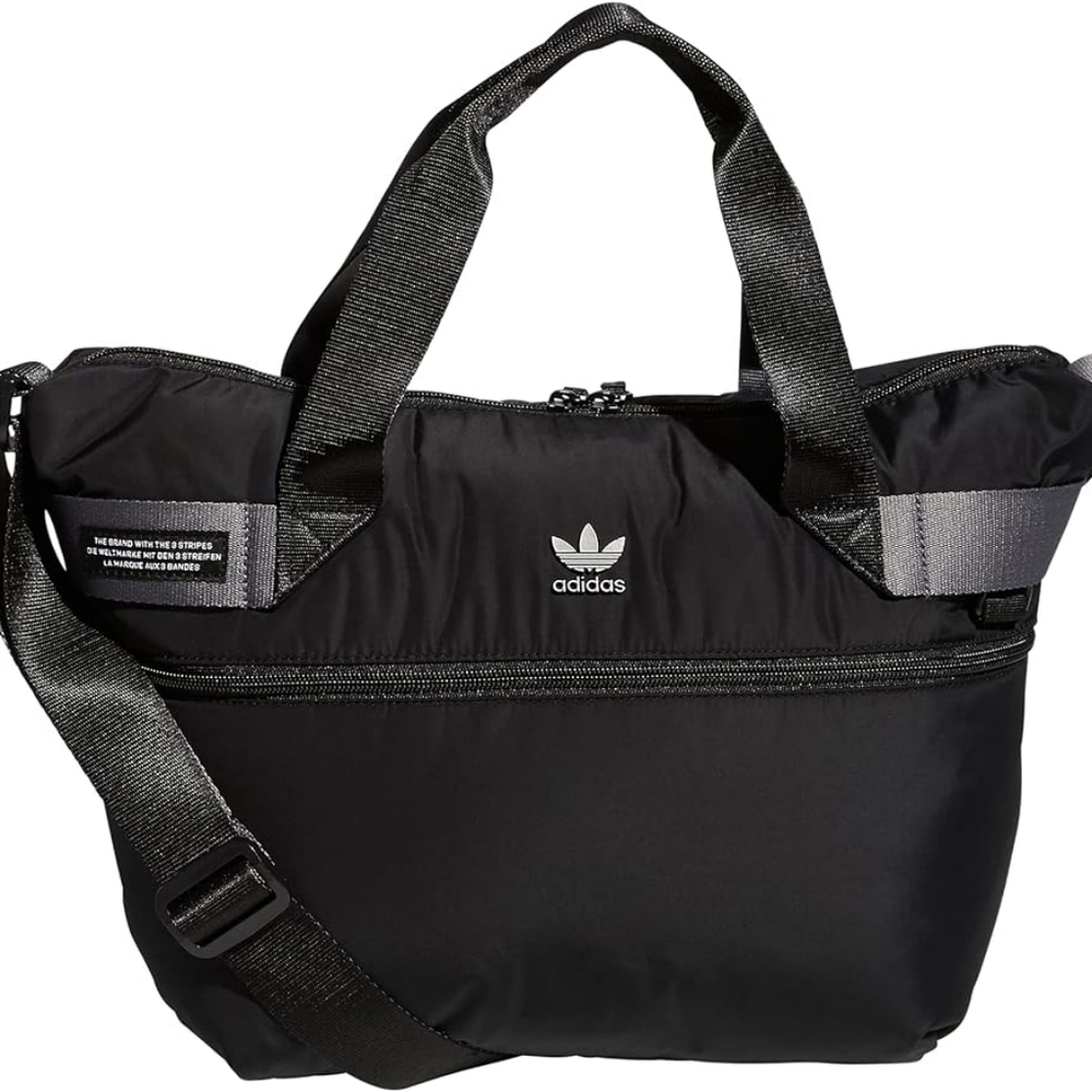 ADIDAS originals puffer shopper tote zipper bag